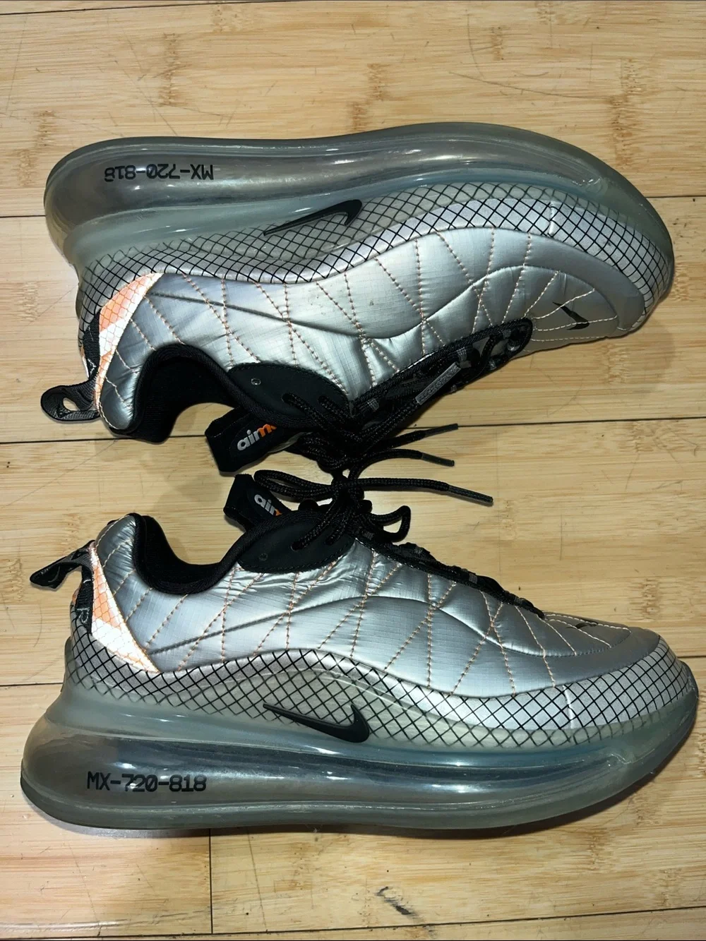 Nike Air Max 720-818 Metallic Silver Sneakers